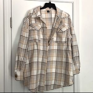 Oversized Flannel Jacket